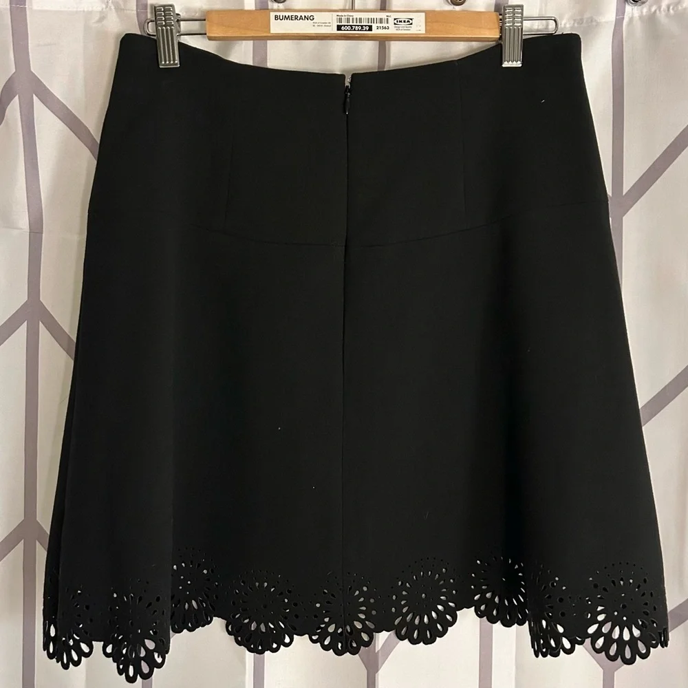 LOFT Black A-Line Mini Skirt for Casual Wear